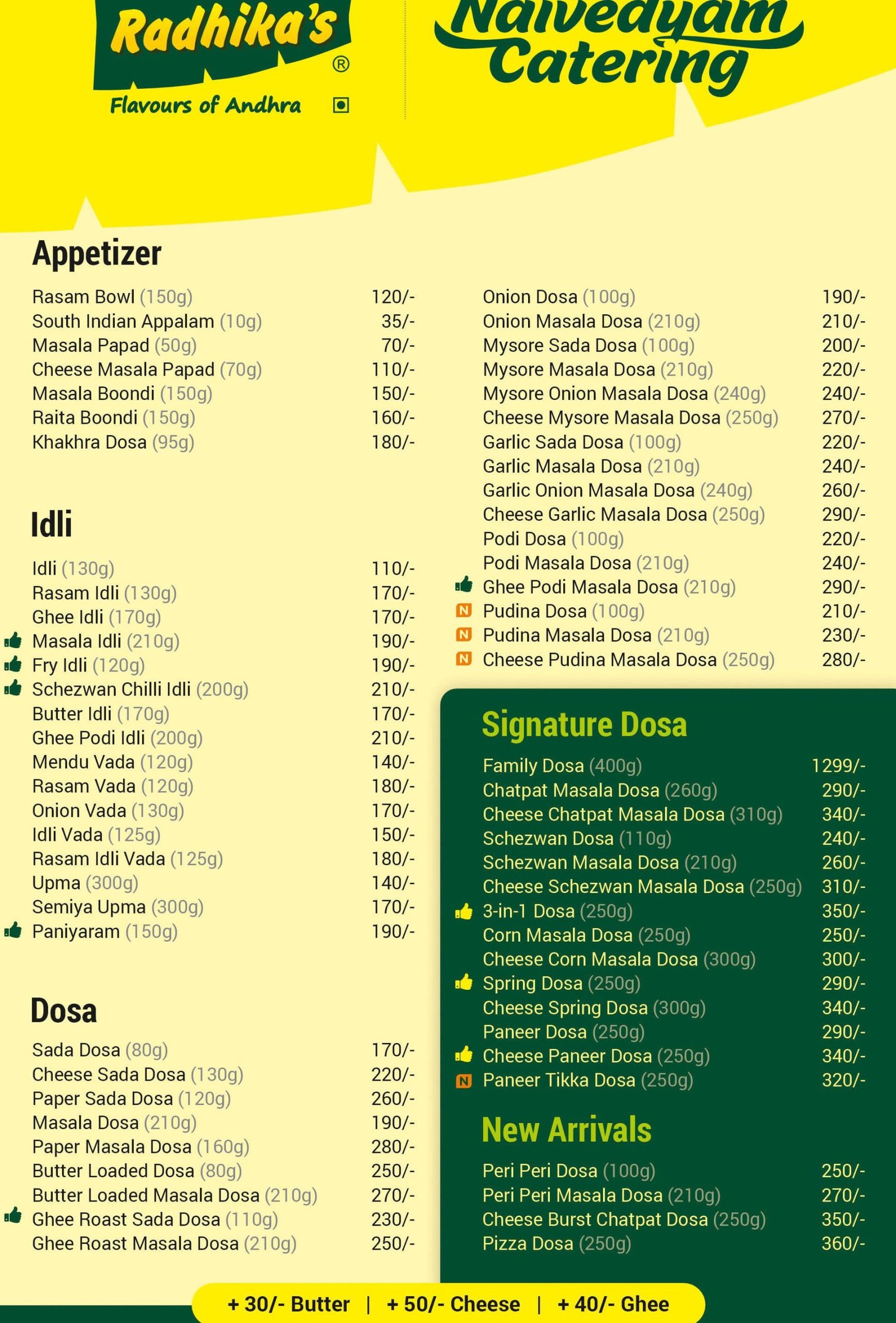 radhikas authentic south indian food scaled
